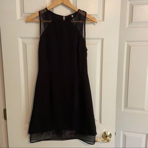 Topshop Black Dress with Mesh Details (NWT)